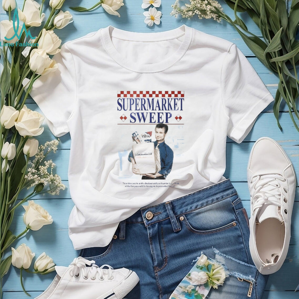 Supermarket Sweep Television Game Show Paper Bag Grocery shirt