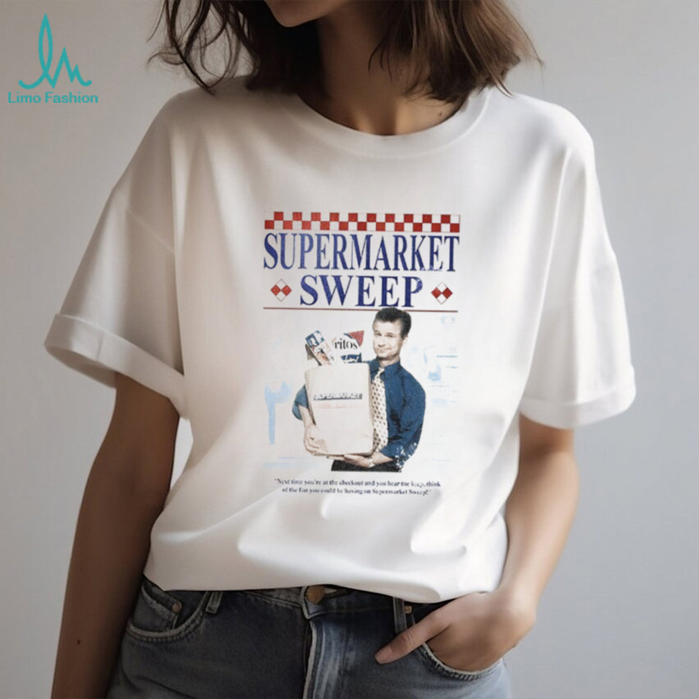 Supermarket Sweep Television Game Show Paper Bag Grocery shirt