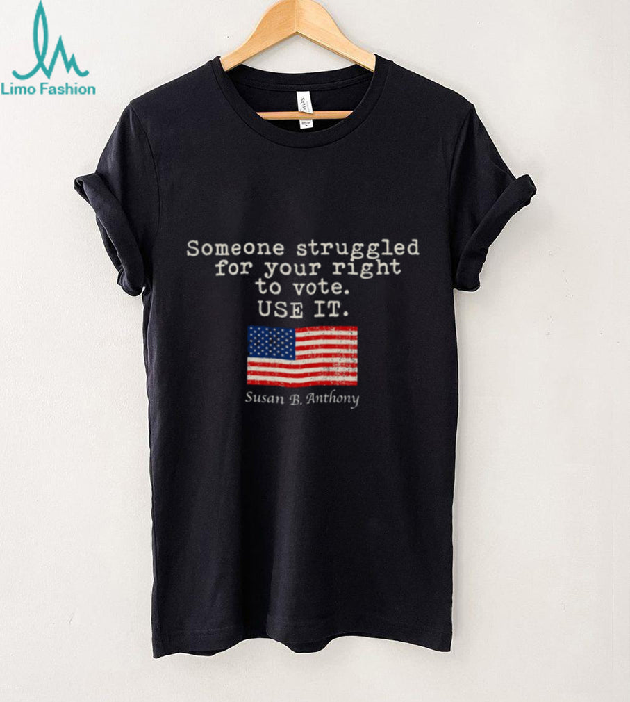 Susan B Anthony Right To Vote American Flag Shirt