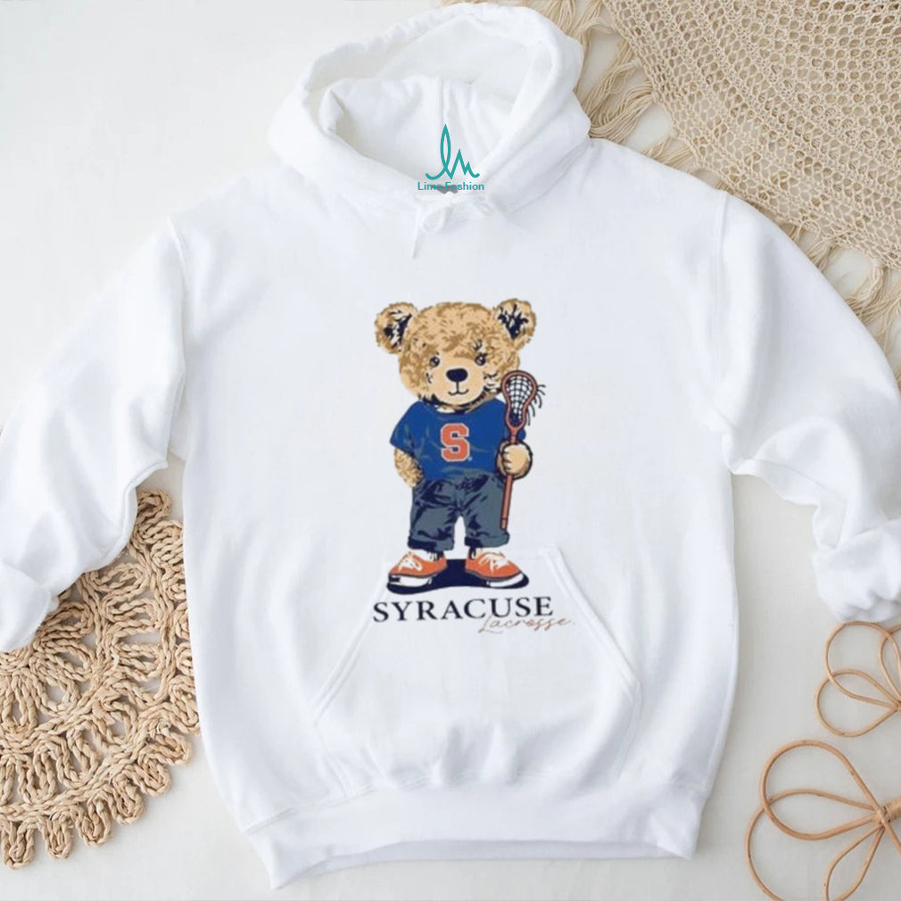 Syracuse Lacrosse Bear Mascot Orange shirt