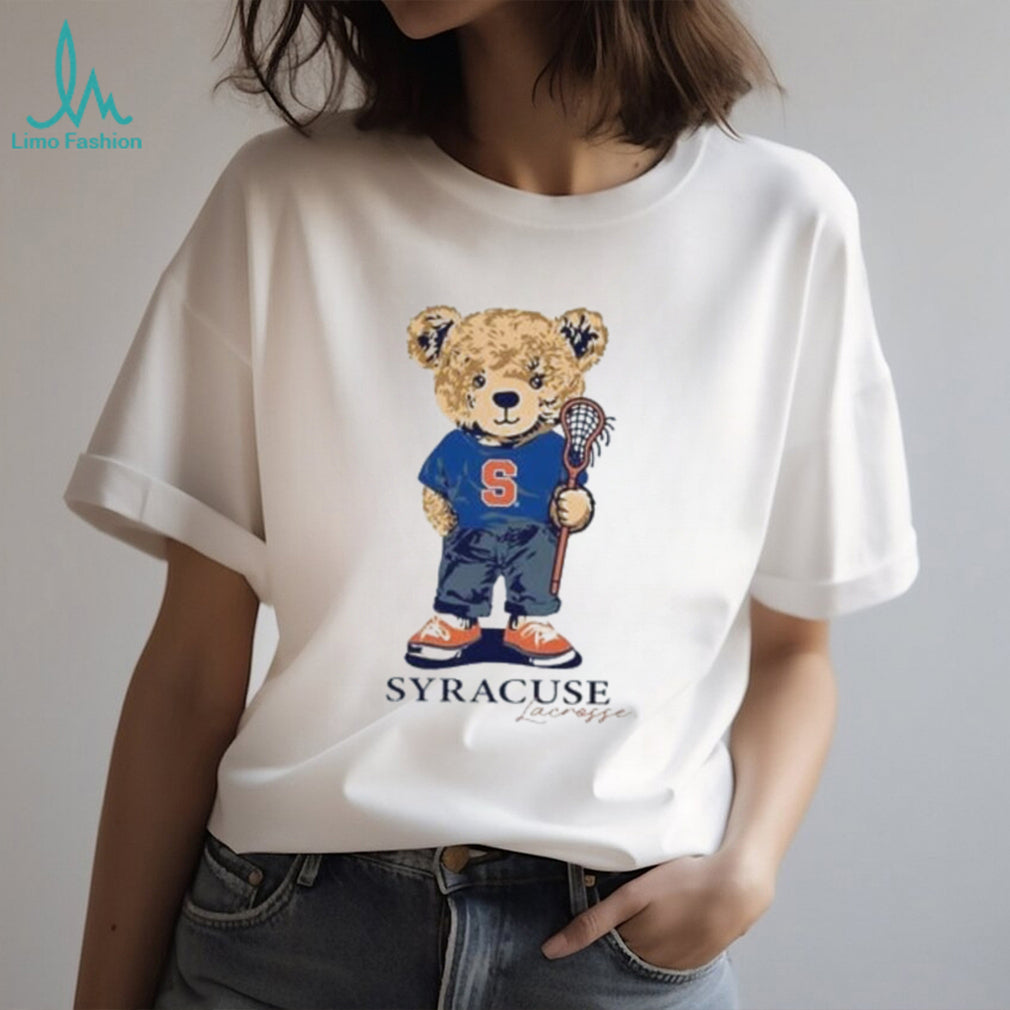 Syracuse Lacrosse Bear Mascot Orange shirt