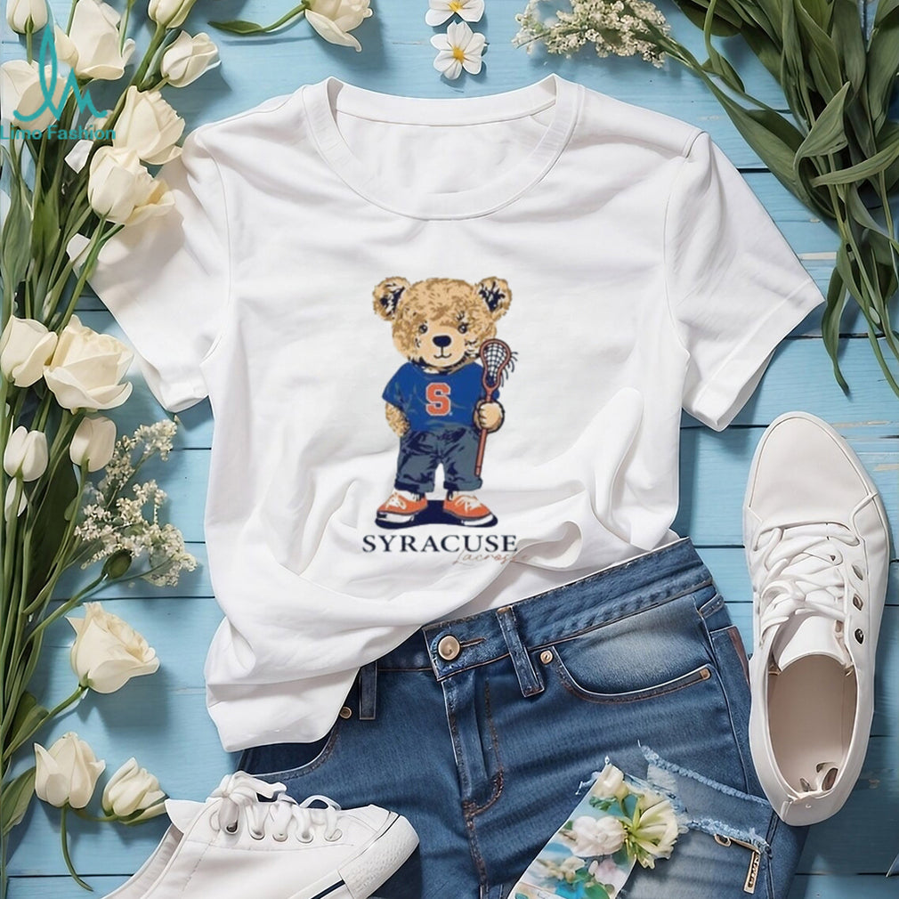 Syracuse Lacrosse Bear Mascot Orange shirt