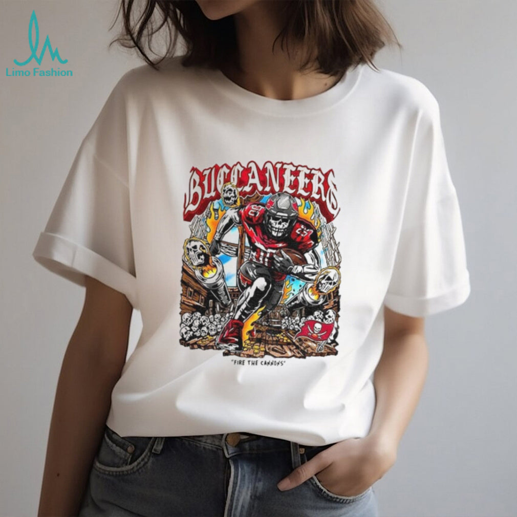 Tampa Bay Buccaneers Skeleton fire the cannons shirt