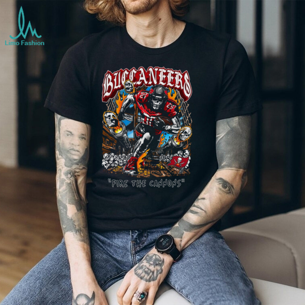 Tampa Bay Football Pirate Skull Fire The Cannons Coffee Shirt