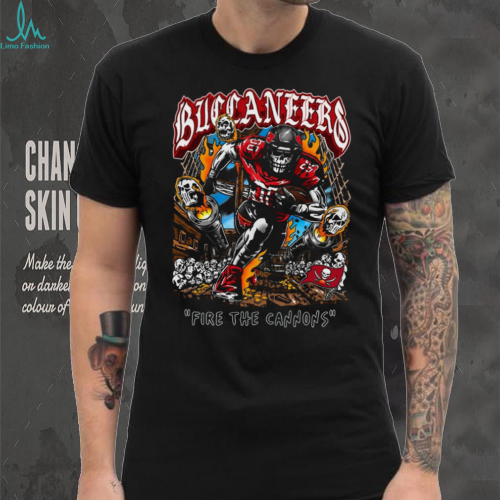 Tampa Bay Football Pirate Skull Fire The Cannons Coffee Shirt