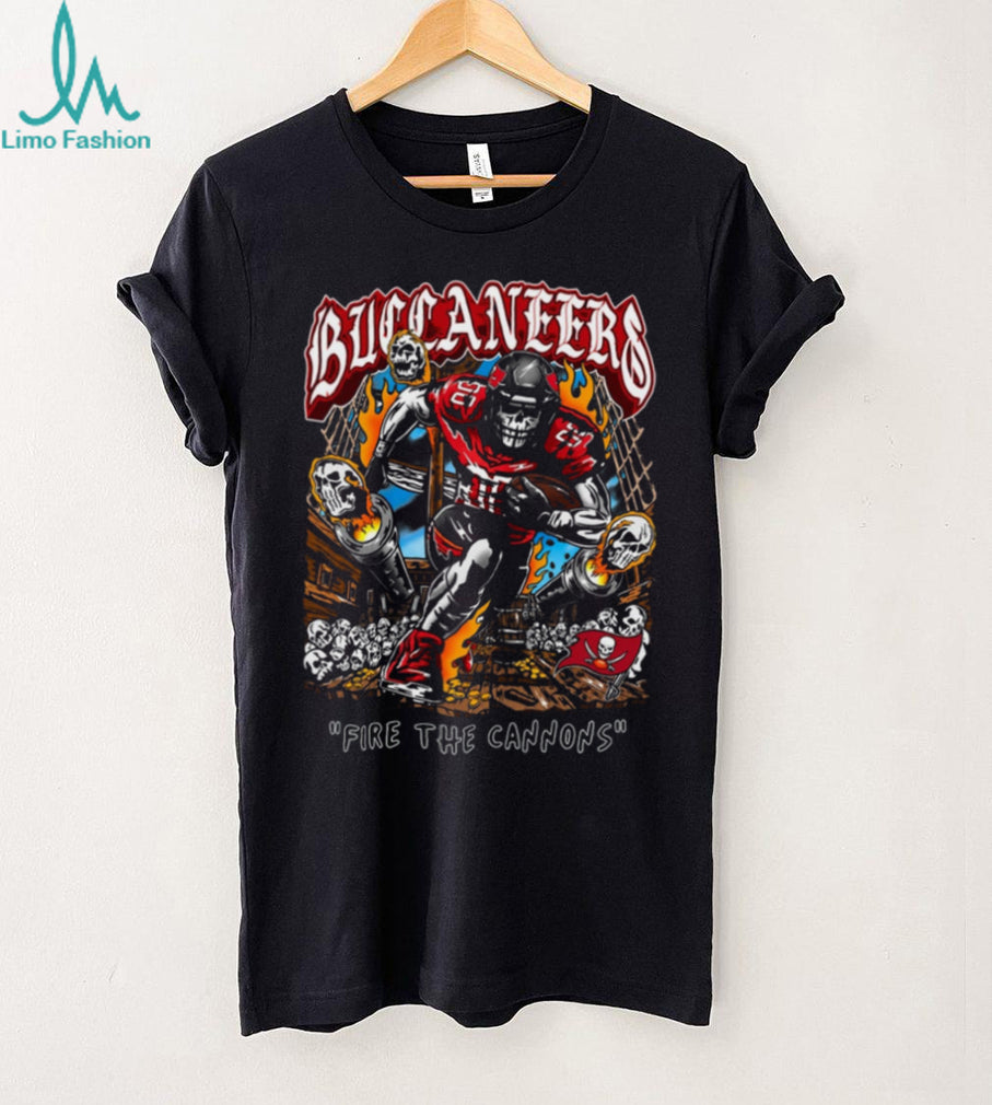 Tampa Bay Football Pirate Skull Fire The Cannons Coffee Shirt