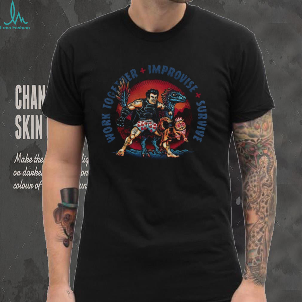 Team Survival Work Together Improvise Survive Dungeon Crawler Carl shirt