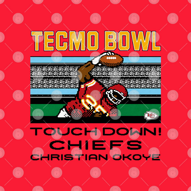 Tecmo Bowl Touchdown Chiefs Christian Okoye T Shirt