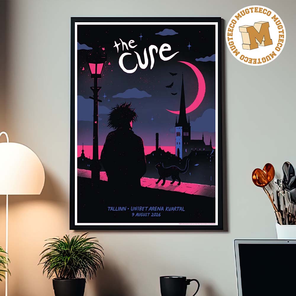 The Cure Tallinn 2026 Limited Edition Event Poster At Unibet Arena Kuartal On August 9 2026 Unisex T Shirt