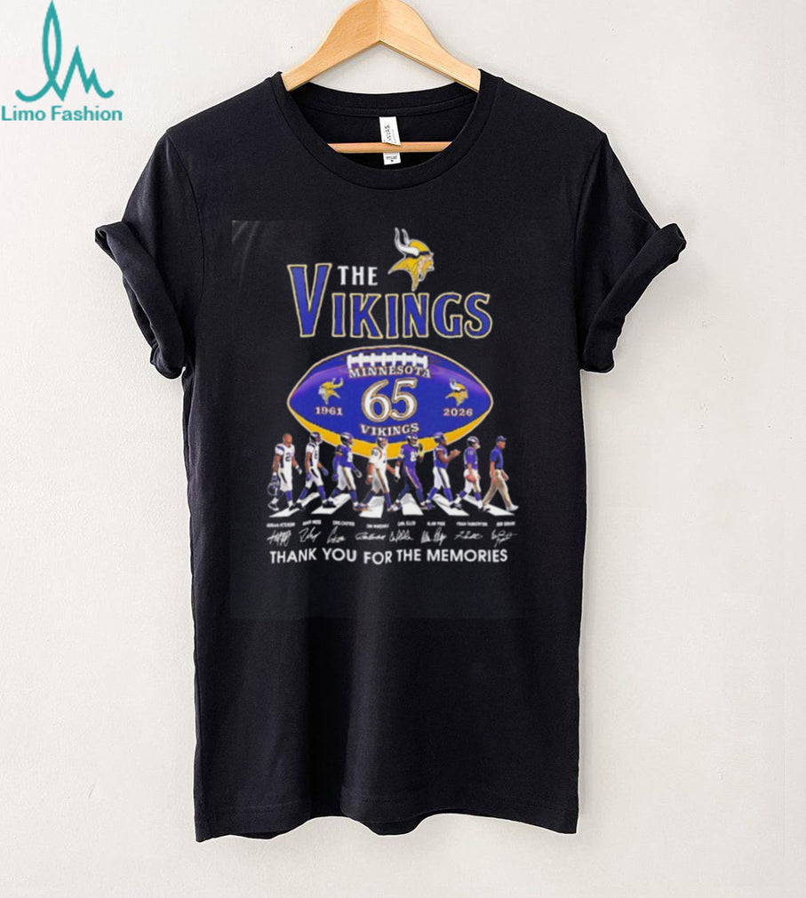 The Minnesota Vikings 65 Years 1961 2026 Thank You for the Memories shirt