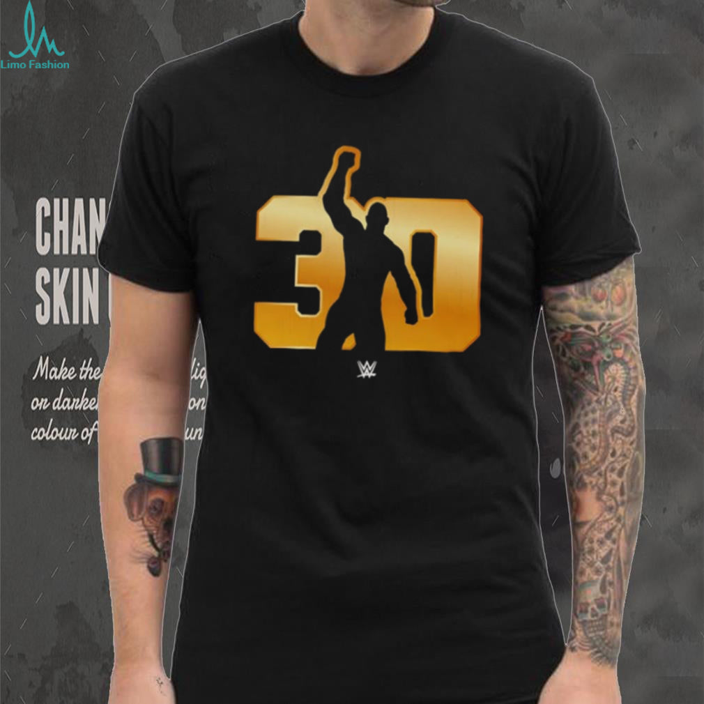 The Rock 30 WWE Years Logo shirt