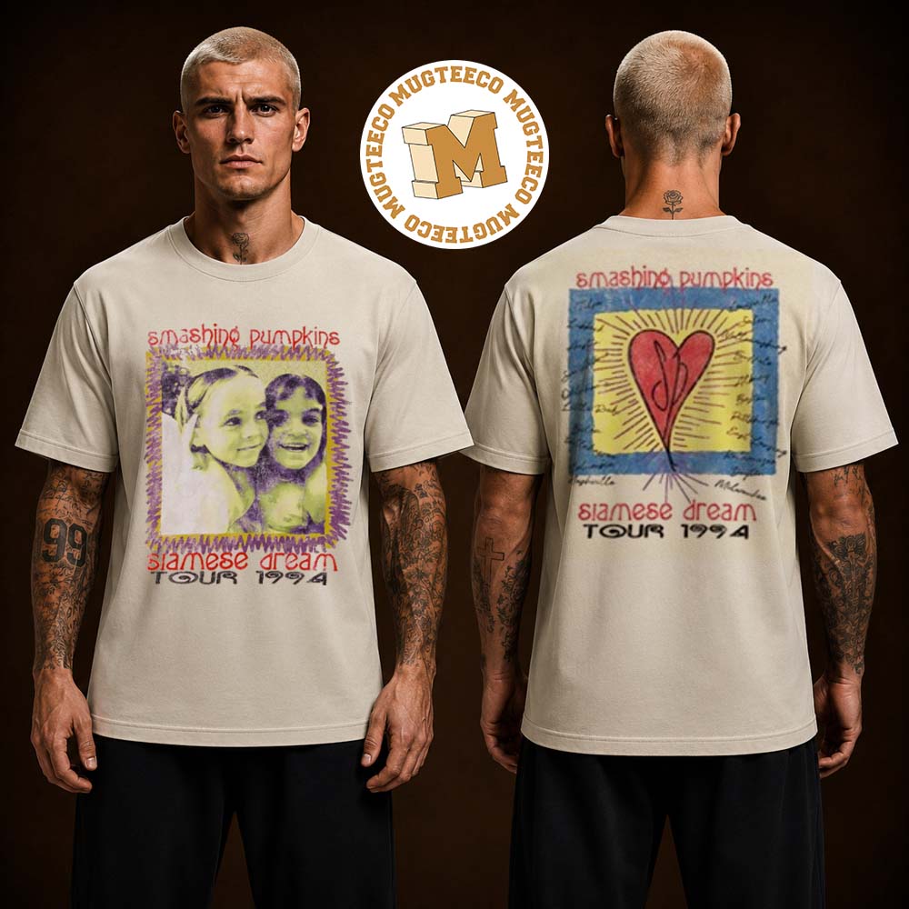 The Smashing Pumpkins Siamese Dream Tour 1994 Two Sided Unisex T Shirt