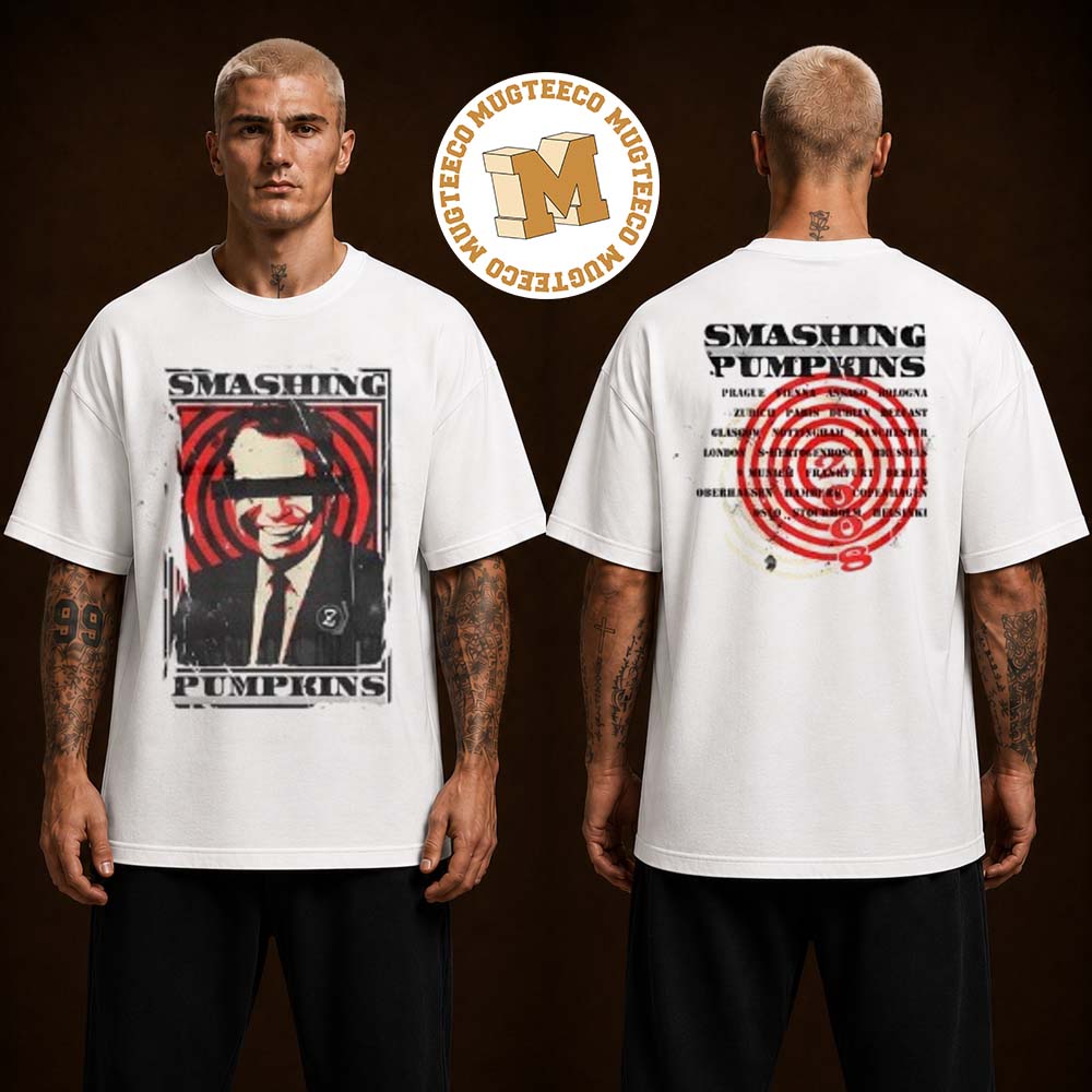 The Smashing Pumpkins Tour 2008 Former US President Richard Nixon Two Sided Unisex T Shirt
