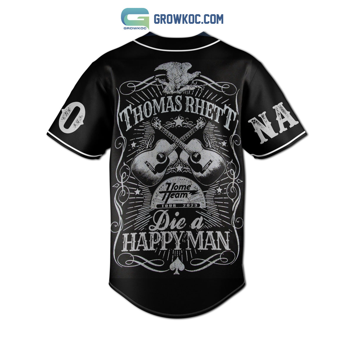Thomas Rhett Die A Happy Man Home Team Tour 2023 Personalized Baseball Jersey