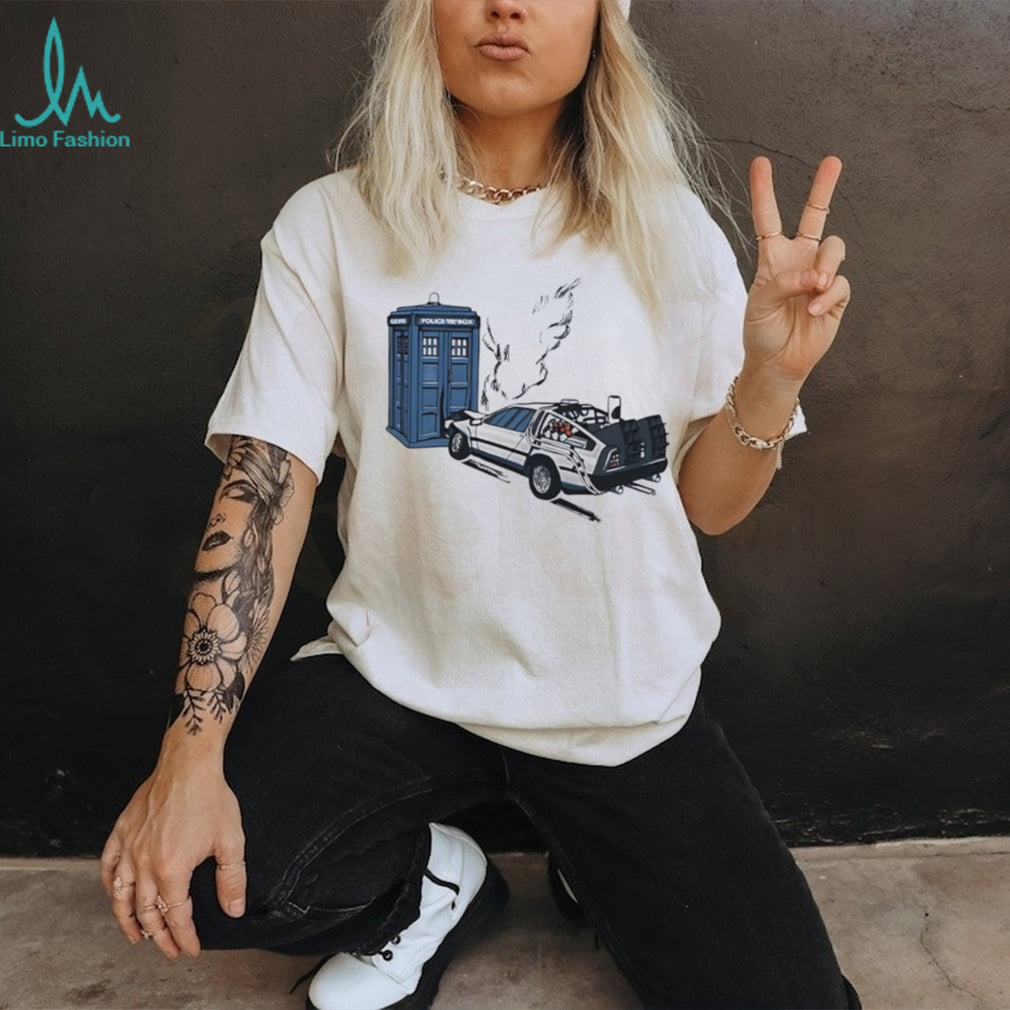Time machine crashing it came out of nowhere graphic shirt