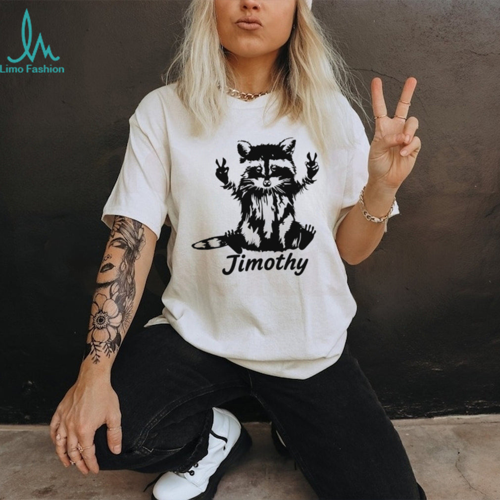 Timothy Raccoon Peace Sign cute animal shirt