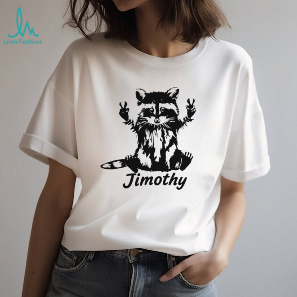 Timothy Raccoon Peace Sign cute animal shirt