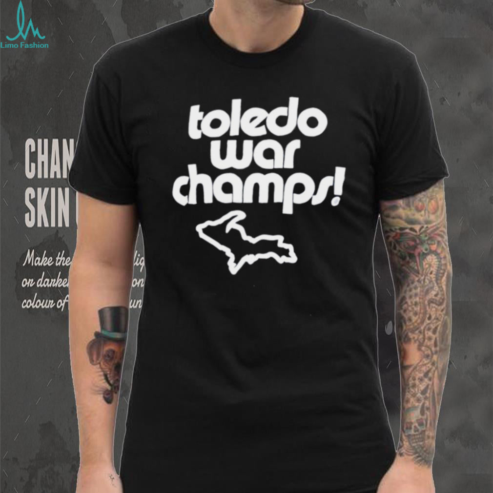 Toledo war champs Upper Peninsula of Michigan map graphic shirt