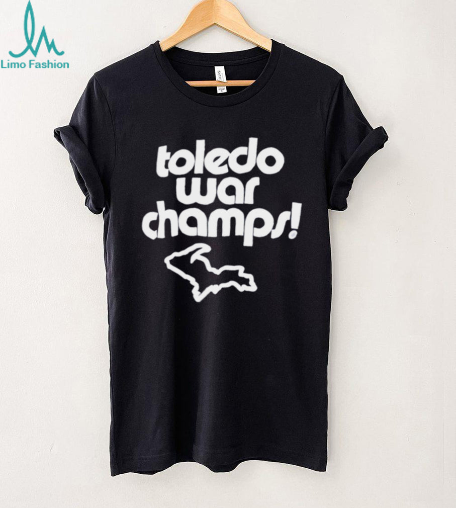 Toledo war champs Upper Peninsula of Michigan map graphic shirt