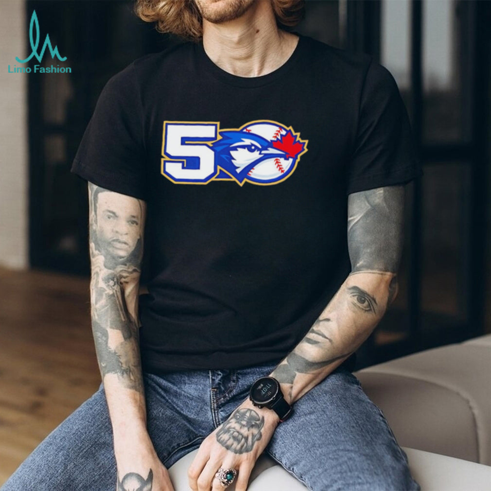 Toronto Blue Jays 50th Anniversary logo shirt