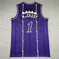 Toronto Raptors #1 Tracy McGrady Raptors 1 Edition Purple Big Dragon Style 1
