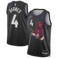 Toronto Raptors #4 Scottie Barnes Unisex 202425 Swingman Player Jersey - City Edition - Black