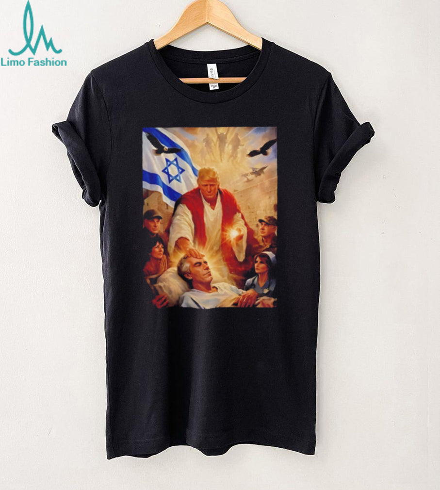 Trump Jesus Epstein illustration shirt