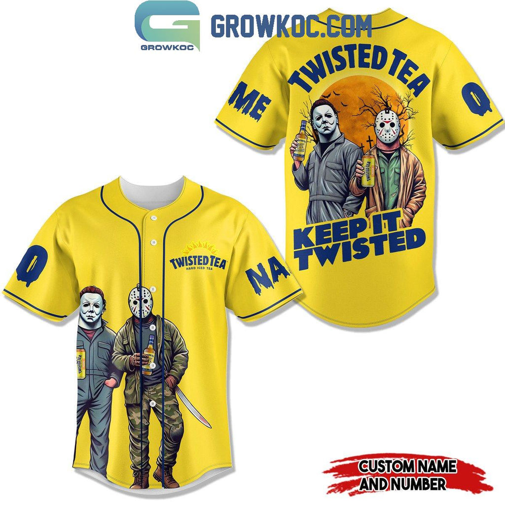 Twisted Tea Keep It Twisted Halloween Personalized Baseball Jersey