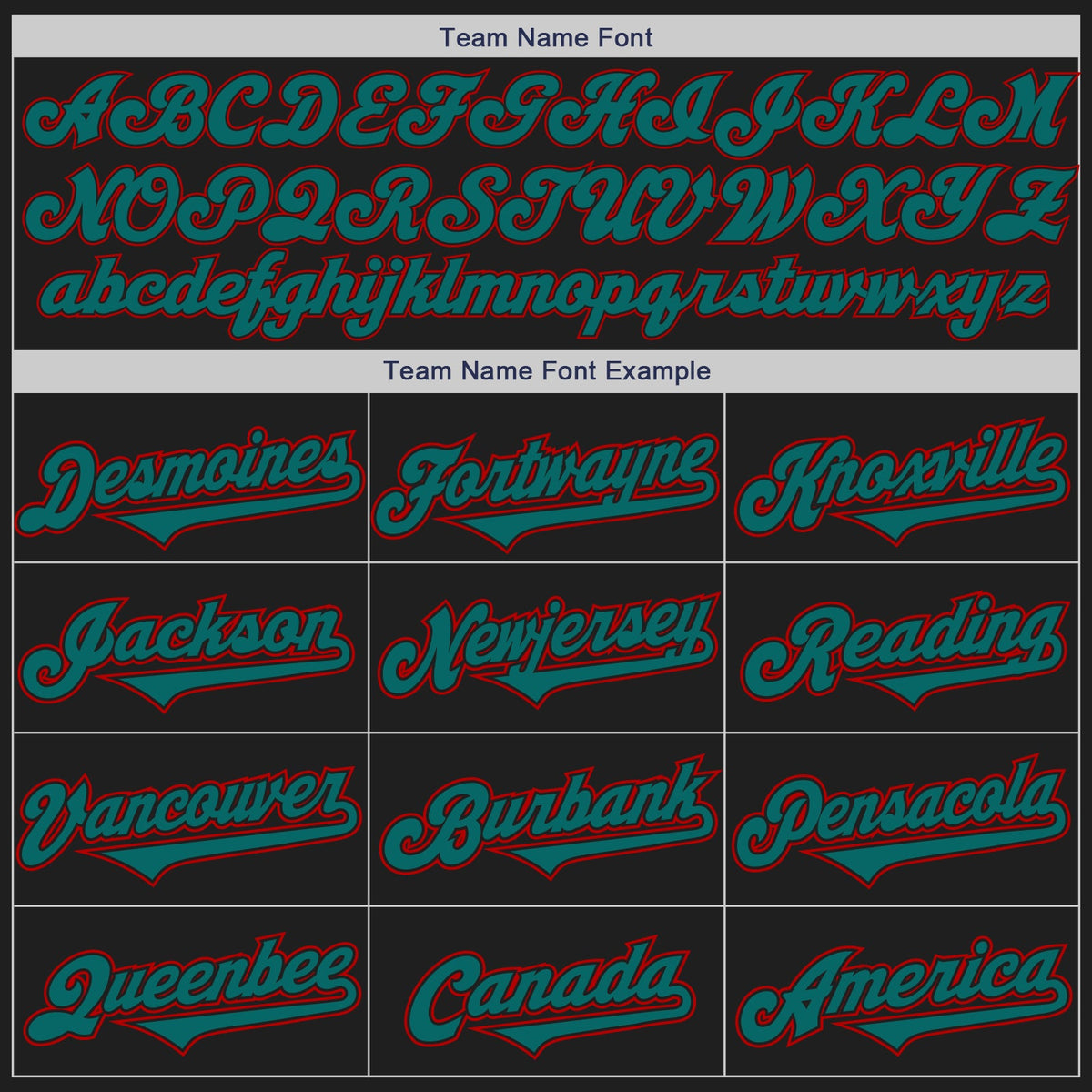 Custom Black Teal-Red Authentic Two Tone Baseball Jersey
