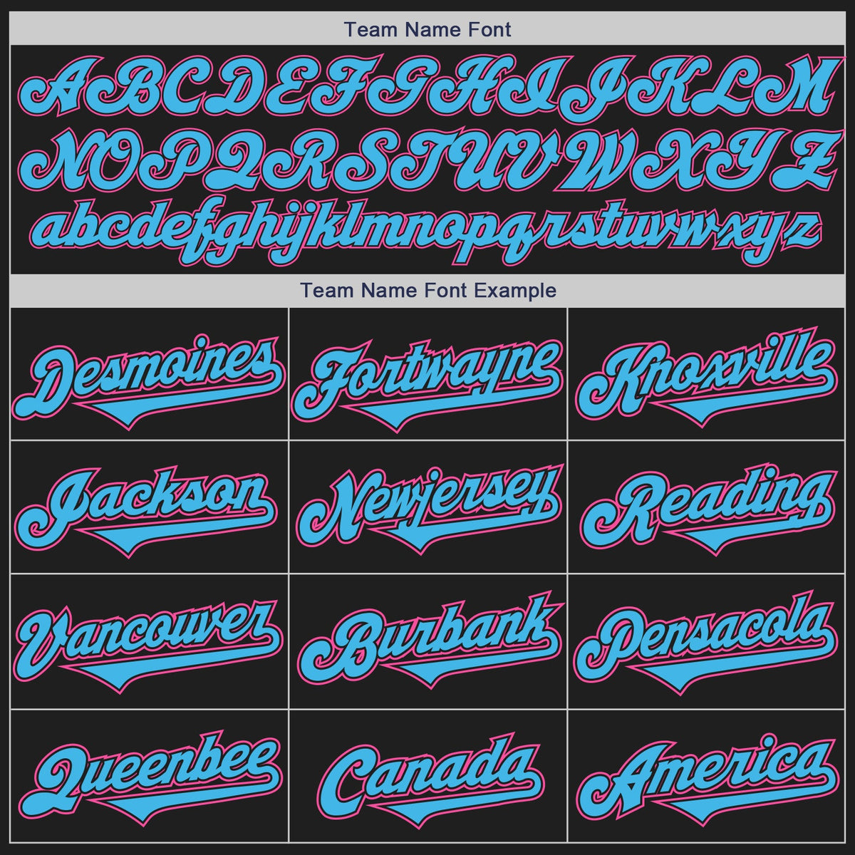 Custom Black Sky Blue-Pink Authentic Two Tone Baseball Jersey