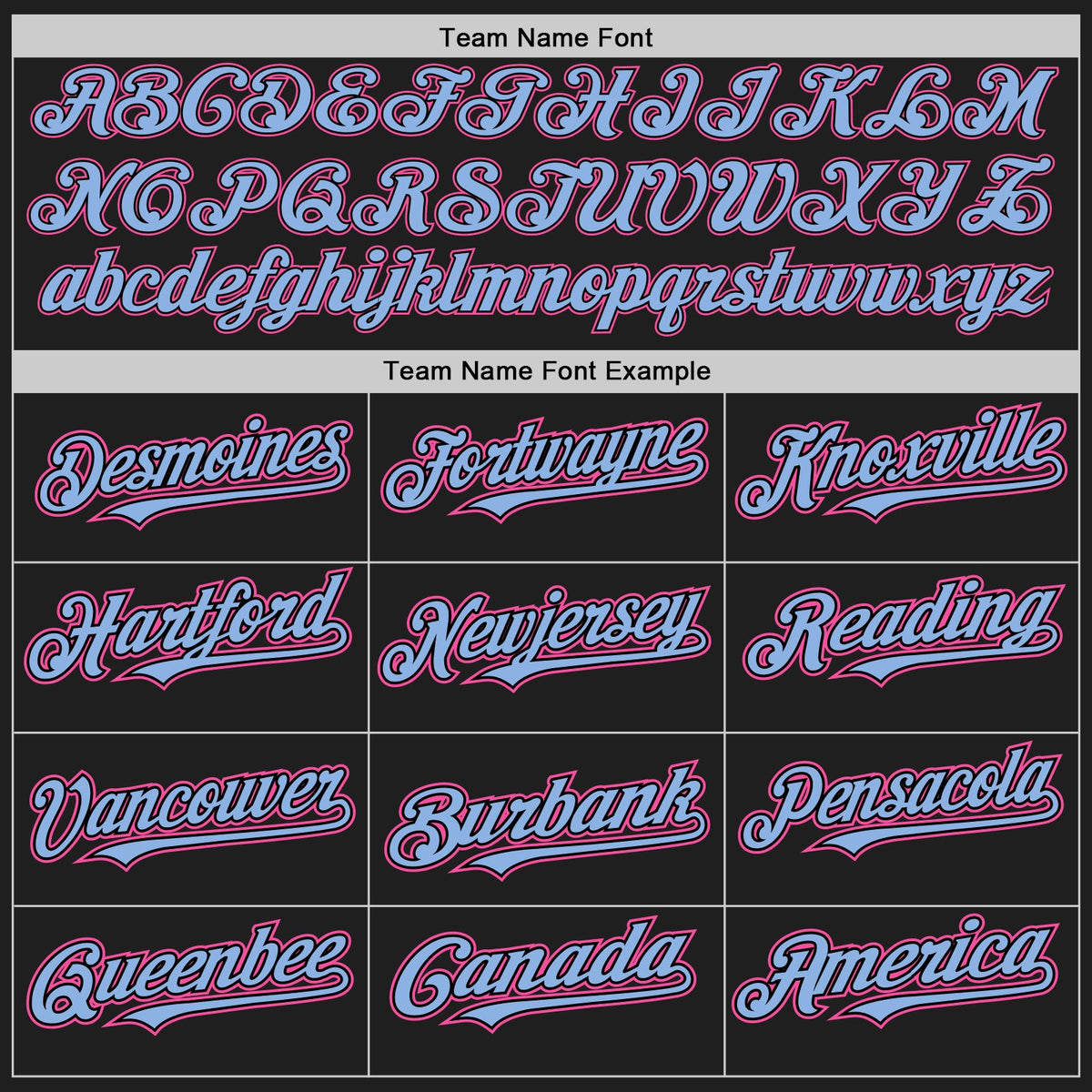 Custom Black Light Blue Pinstripe Pink Authentic Two Tone Baseball Jersey