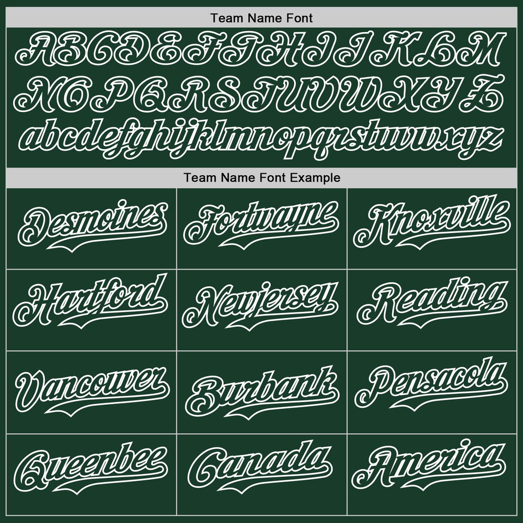 Custom Green White Pinstripe White Authentic Two Tone Baseball Jersey