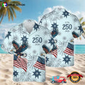 USA 250th Anniversary Patriotic Eagle USA Flag Hawaiian Shirt