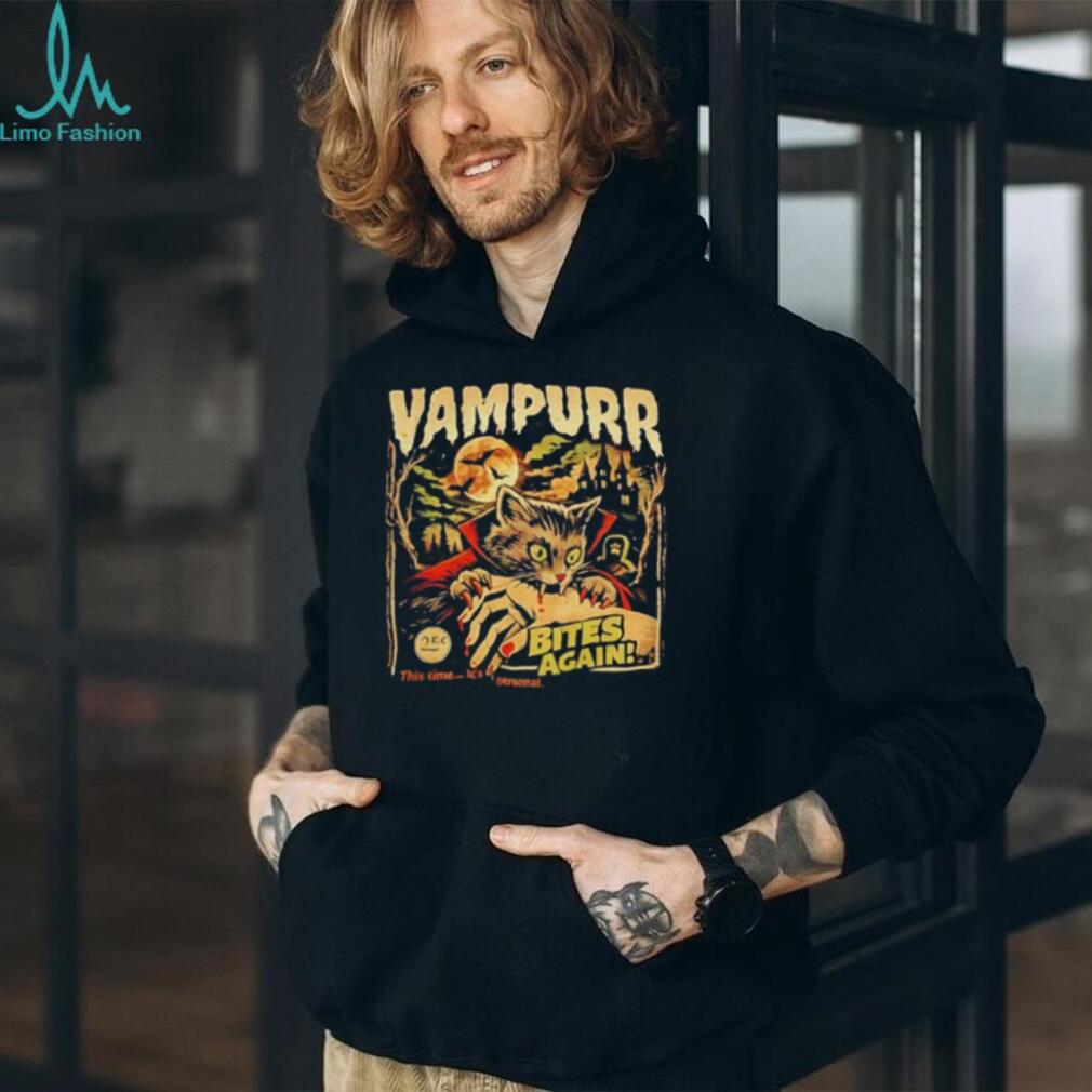 Vampurr Bites Again This Time It’s Personal Retro Horror Cat shirt