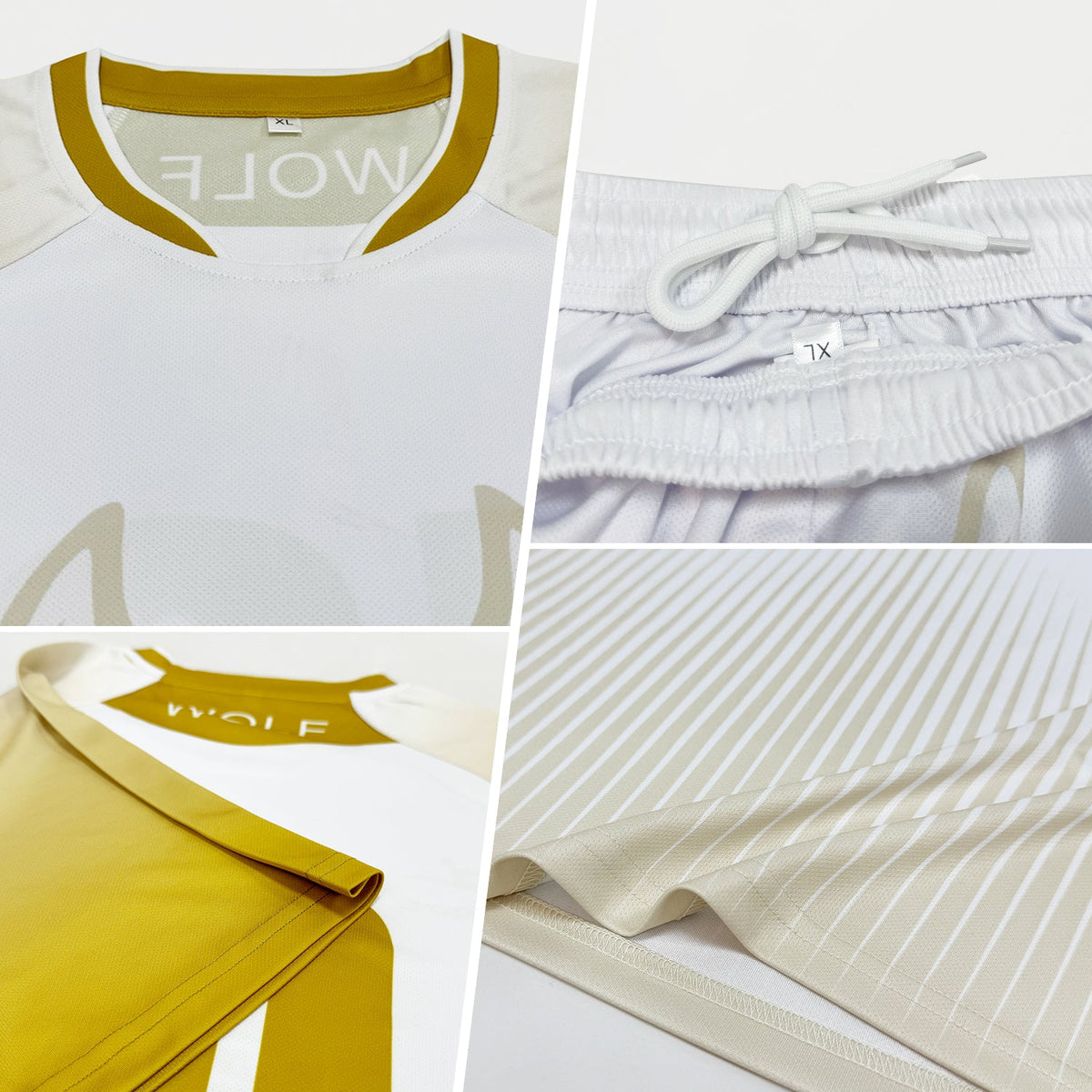 Custom Black Gold-White Zigzag Sublimation Volleyball Uniform Jersey