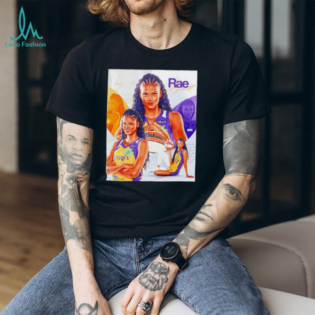WNBA Rae Burrell Los Angeles Sparks No 22 Collage shirt