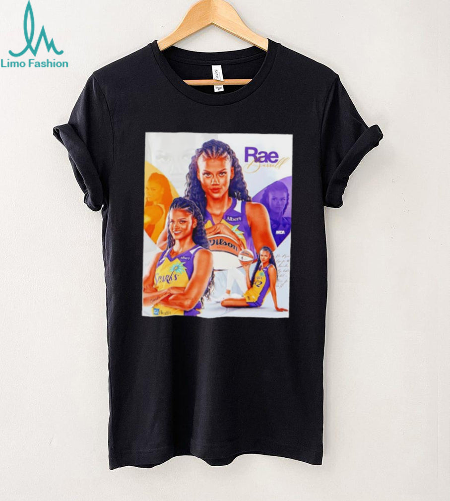 WNBA Rae Burrell Los Angeles Sparks No 22 Collage shirt