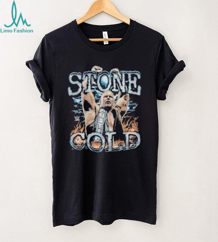 WWE Attitude Era Stone Cold Steve Austin Retro Flames Shirt
