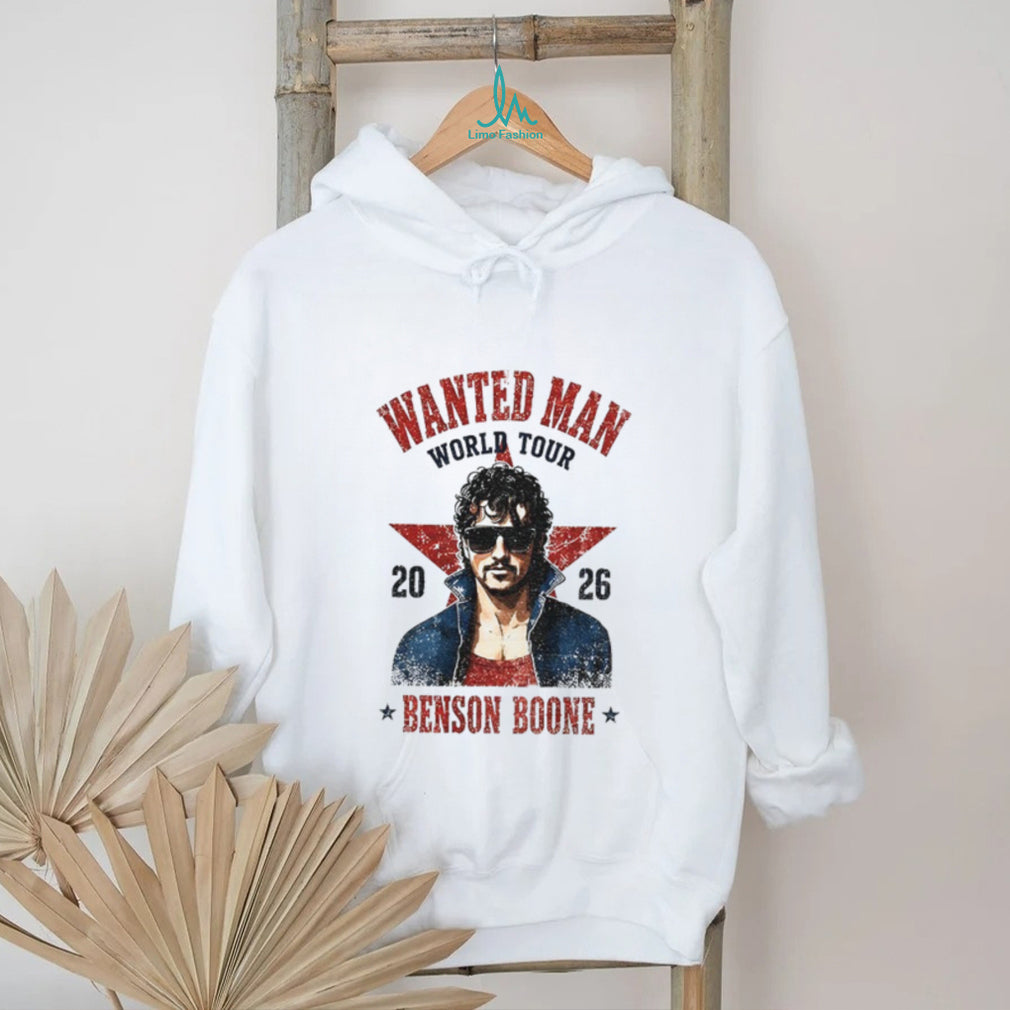 Wanted Man Graphic Benson Boone World Tour 2026 shirt