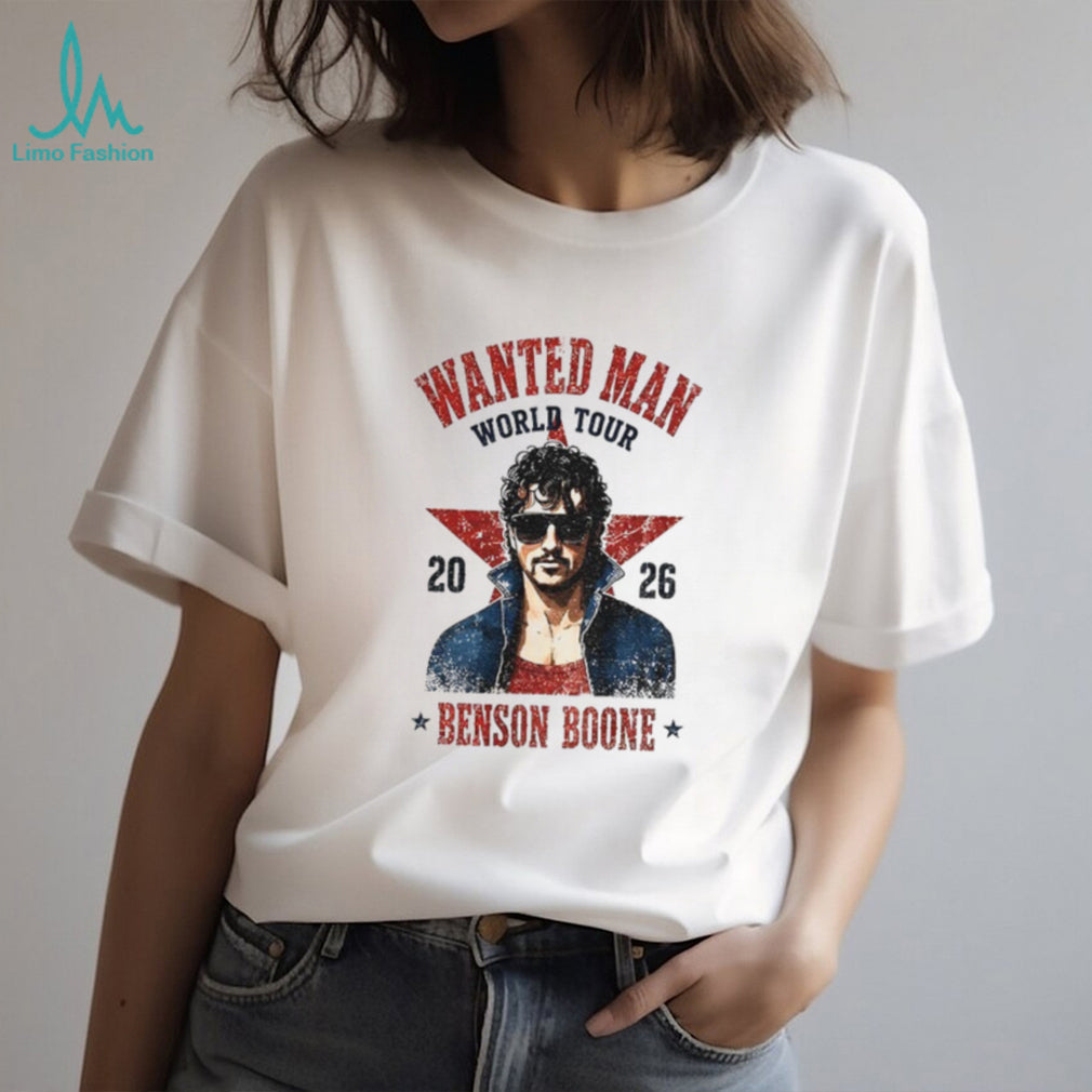 Wanted Man Graphic Benson Boone World Tour 2026 shirt