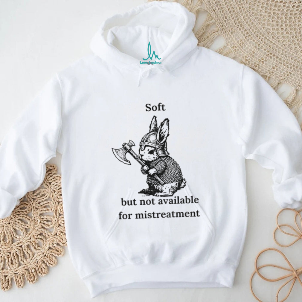 Warrior Bunny Graphic soft but not available for mistreatment shirt