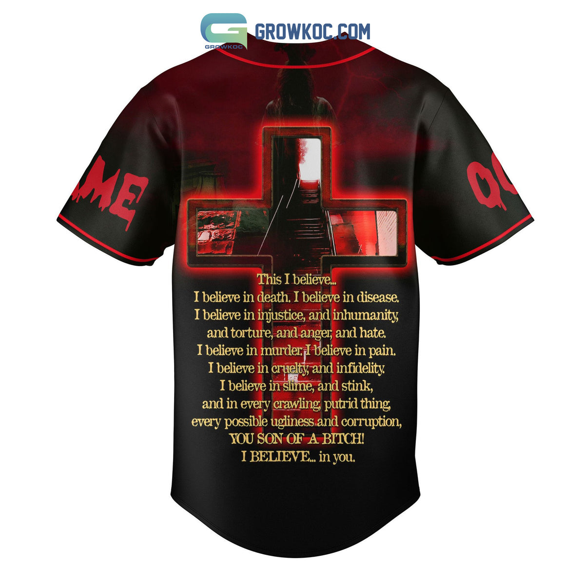 We Shall Fear No Evil Personalized Baseball Jersey