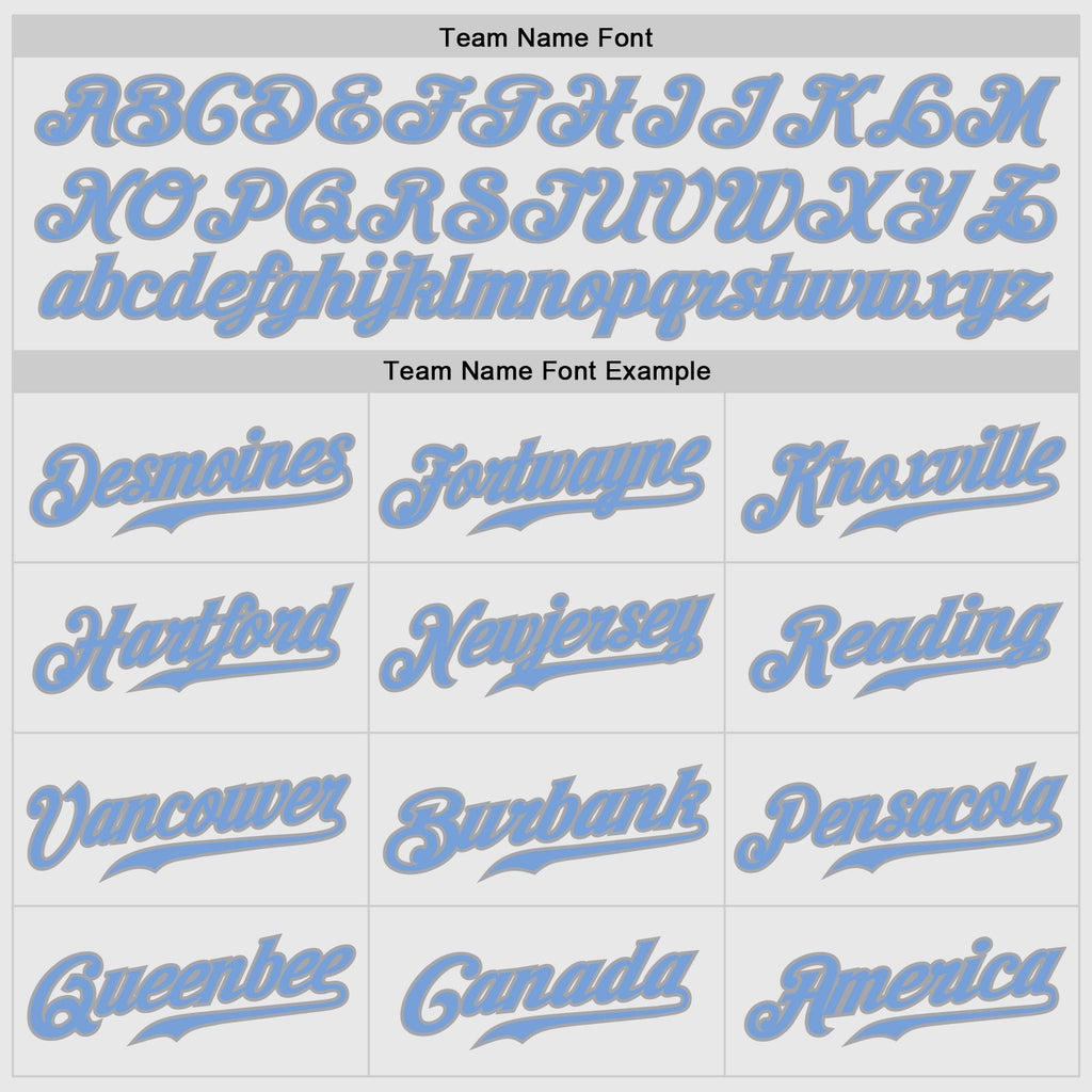 Custom White Navy Pinstripe Light Blue-Gray Authentic Baseball Jersey