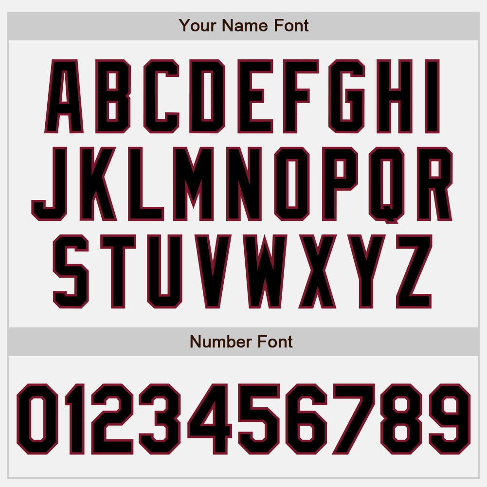 Custom White Black-Crimson Authentic Baseball Jersey