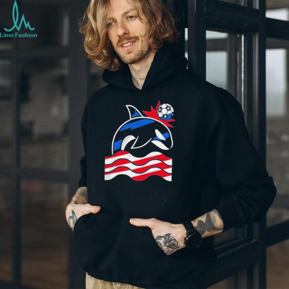 Wild Whale Stars and Stripes Simply Soccer shirt