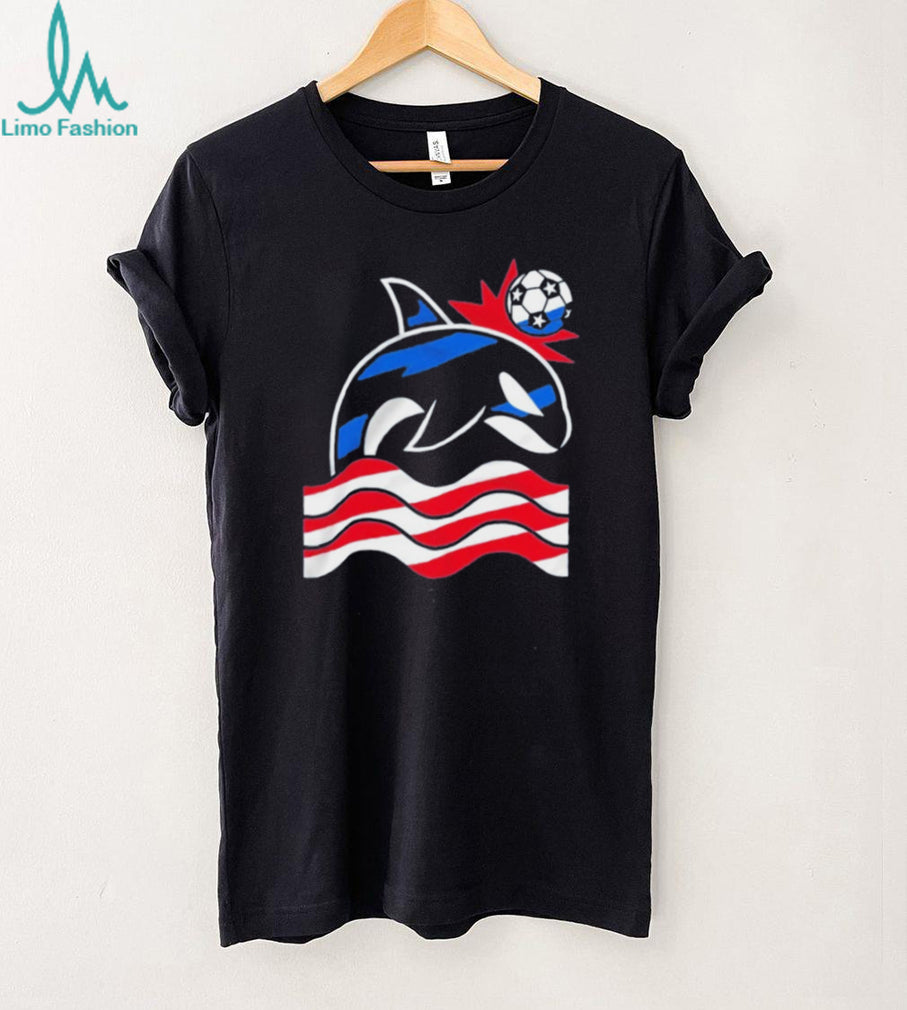 Wild Whale Stars and Stripes Simply Soccer shirt