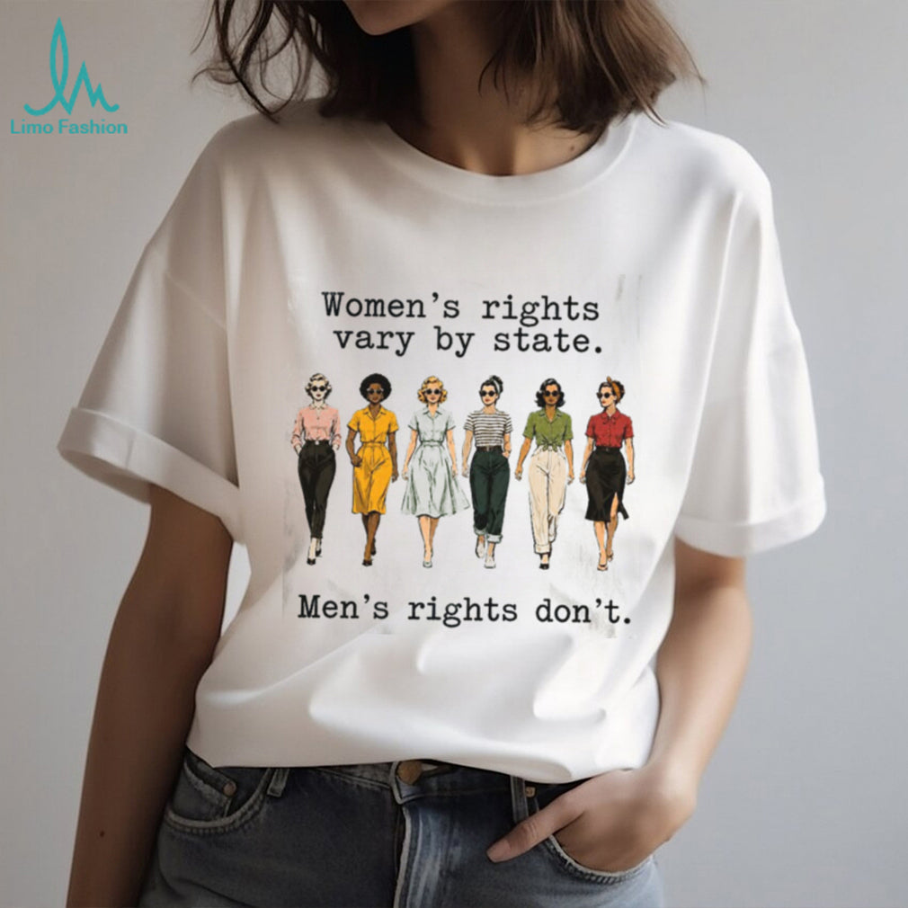 Women Rights Vary By State Feminist Retro Women Vintage T Shirt