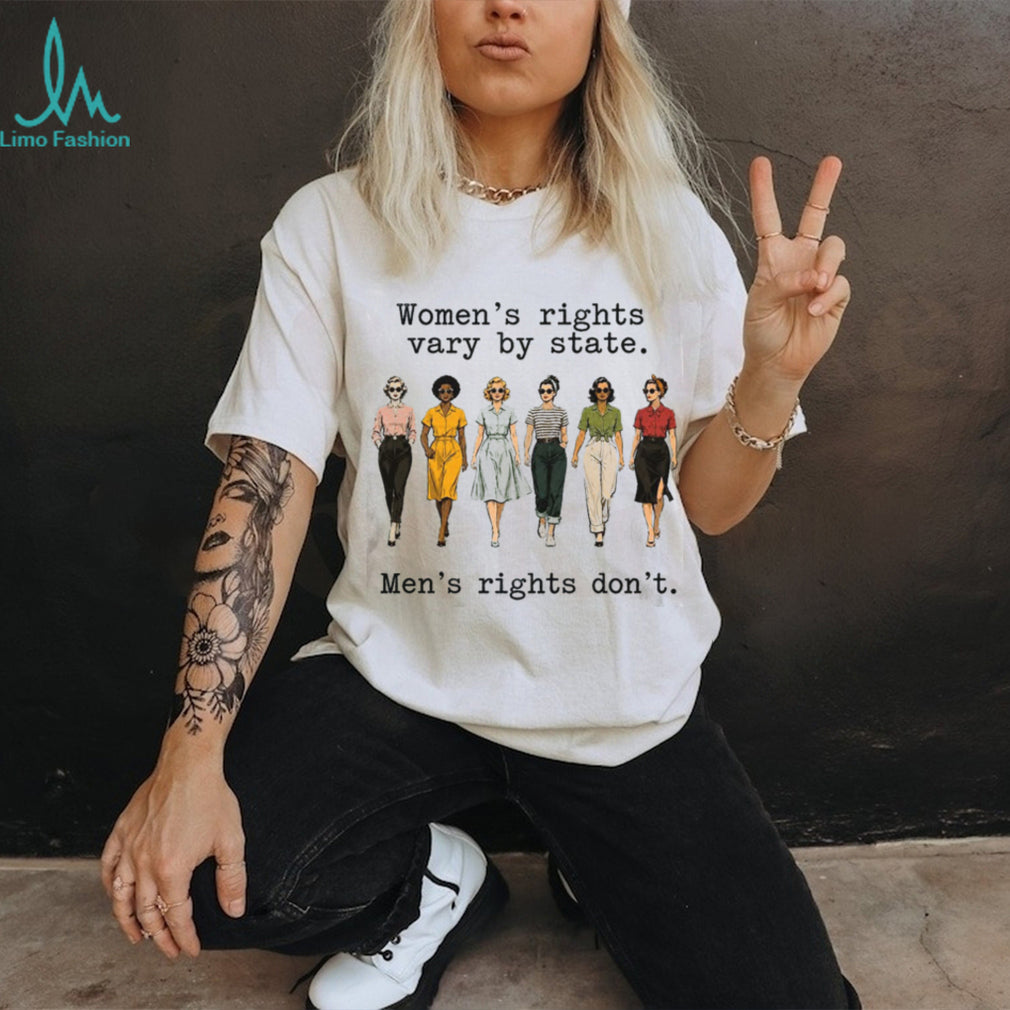 Women Rights Vary By State Feminist Retro Women Vintage T Shirt