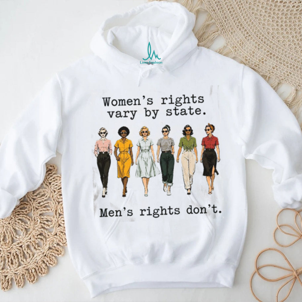 Women Rights Vary By State Feminist Retro Women Vintage T Shirt