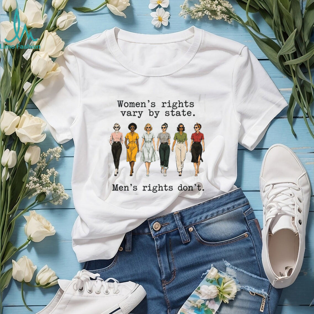 Women Rights Vary By State Feminist Retro Women Vintage T Shirt